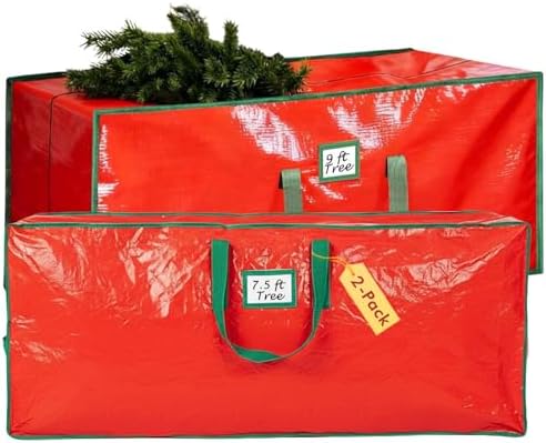 Christmas tree storage bags, set of two